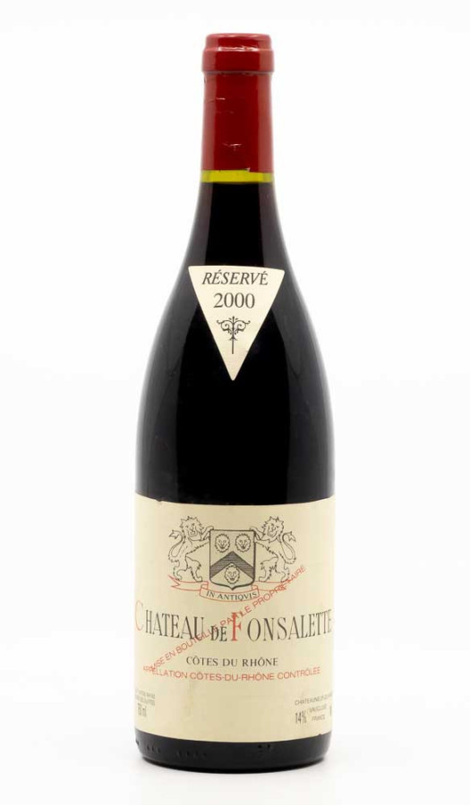 CHATEAU DE FONSALETTE - Côtes du Rhône 2000 rouge, vin  de côtes du rhône