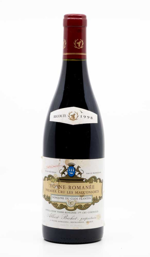 BICHOT ALBERT - Vosne Romanée 1er Cru aux Malconsorts 1998 rouge, vin 1er cru de vosne romanée 1er cru