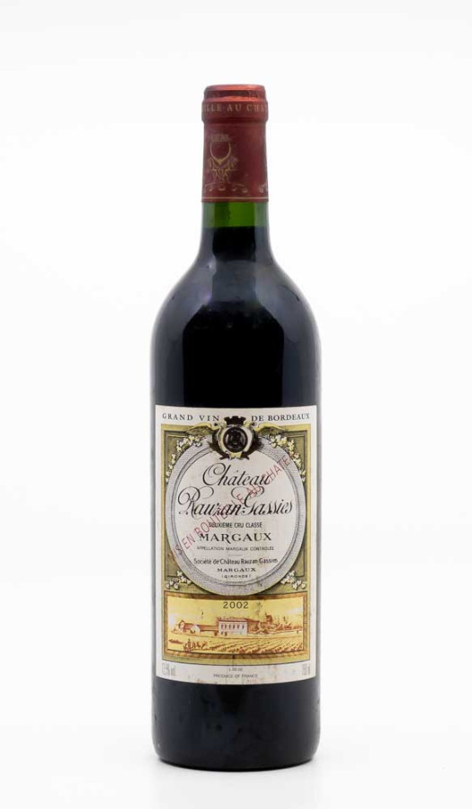 CHÂTEAU RAUZAN GASSIES - Margaux 2002