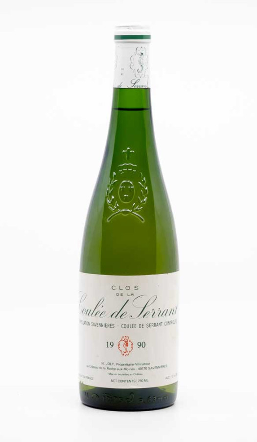 JOLY NICOLAS - Savennières Clos de la Coulée de Serrant 1990 white, wine village from savennières