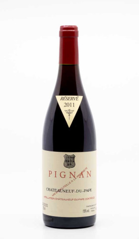 PIGNAN - Châteauneuf du Pape 2011 rouge, vin  de châteauneuf du pape