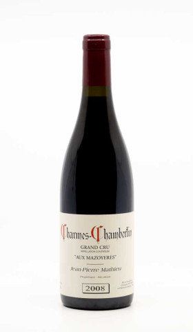 ROUMIER CHRISTOPHE - MATHIEU JEAN PIERRE - Charmes Chambertin Aux Mazoyères Grand Cu 2008 rouge, vin grand cru de