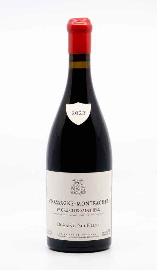 PILLOT PAUL - Chassagne Montrachet 1er Clos Saint Jean Rouge 2022 rouge, vin 1er cru de chassagne montrachet 1er cru