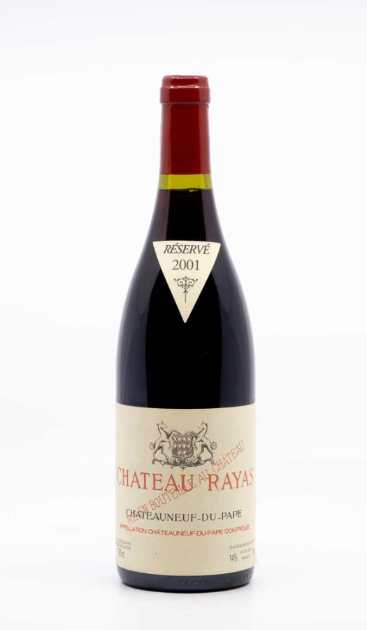 CHÂTEAU RAYAS - Châteauneuf du Pape 2001 rouge, vin  de châteauneuf du pape