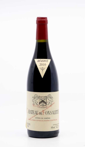 CHATEAU DE FONSALETTE - Côtes du Rhône 2010 rouge - Vin  côtes du rhône | RP Fines Wines