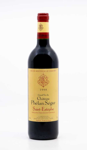 CHÂTEAU PHELAN SEGUR - Saint Estèphe 1998 rouge, vin  de saint estèphe