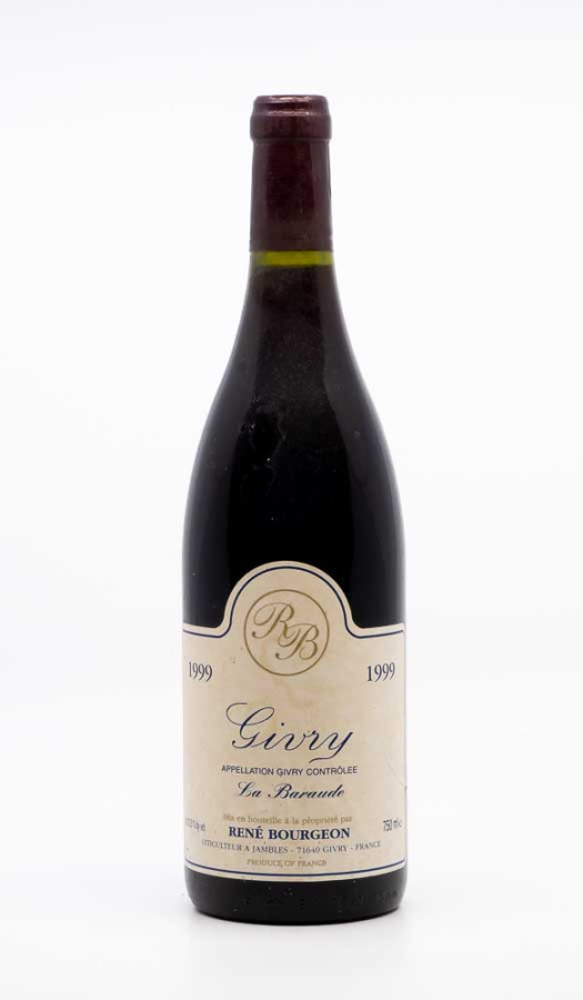 BOURGEON RENE - Givry la Baraude 1999 rouge, vin village de givry