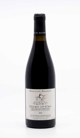 BESSON - Givry 1er Cru les Grands Prétans 2014 rouge, vin 1er cru de givry 1er cru