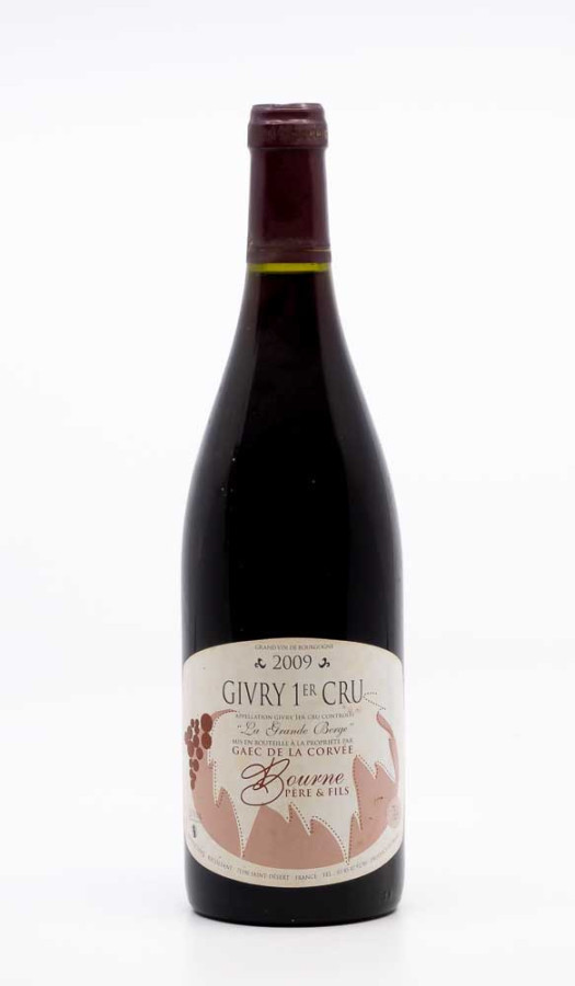 BOURNE - Givry 1er Cru la Grande Berge 2009 rouge, vin 1er cru de givry 1er cru