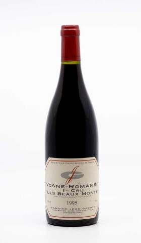 GRIVOT JEAN - Vosne Romanée 1er Cru les Beaux Monts 1995 red, wine 1er cru from vosne romanée 1er cru
