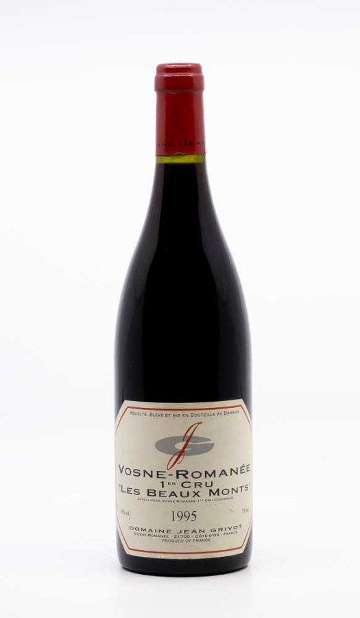 GRIVOT JEAN - Vosne Romanée 1er Cru les Beaux Monts 1995 red, wine 1er cru from vosne romanée 1er cru