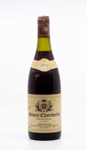 LIPPE REIGNIER - Gevrey Chambertin 1978 rouge, vin village de gevrey chambertin
