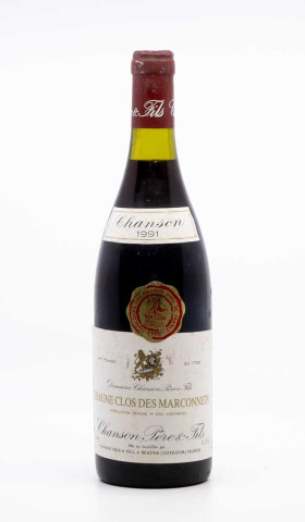 CHANSON - Beaune 1er Cru Clos des Marconnets 1991