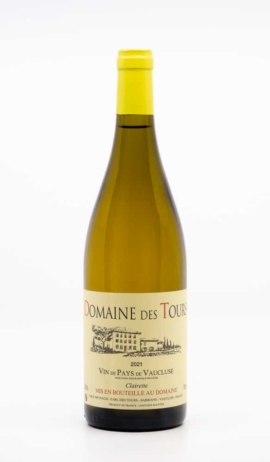 DOMAINE DES TOURS - Vin de Pays de Vaucluse Clairette 2021