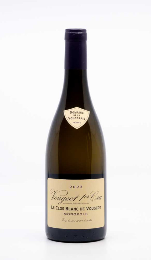 DOMAINE DE LA VOUGERAIE - Vougeot 1er cru Clos Blanc 2023 blanc, vin 1er cru de vougeot 1er cru