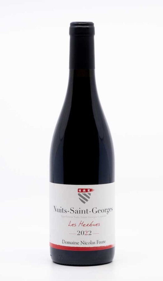 FAURE NICOLAS - Nuits Saint Georges aux Herbues 2022 rouge, vin village de nuits saint georges