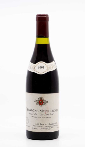 RAMONET JEAN CLAUDE - Chassagne Montrachet 1er Cru Clos Saint Jean rouge 1995