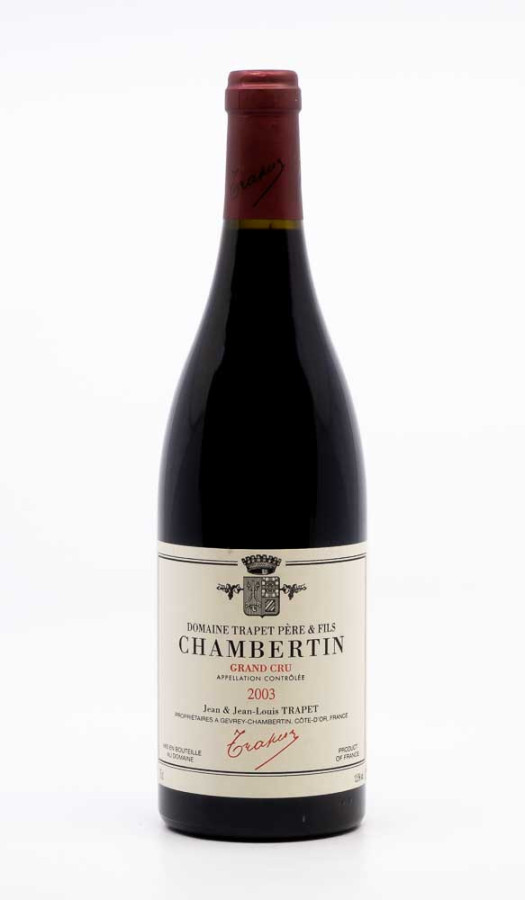 TRAPET JEAN LOUIS - Chambertin Grand Cru 2003 rouge, vin grand cru de chambertin