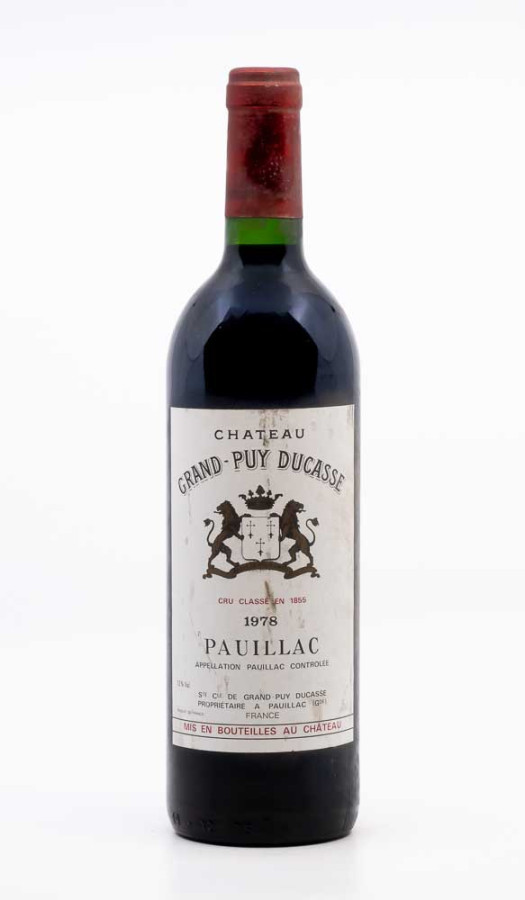 CHÂTEAU GRAND PUY DUCASSE - Pauillac 1978 rouge, vin  de pauillac