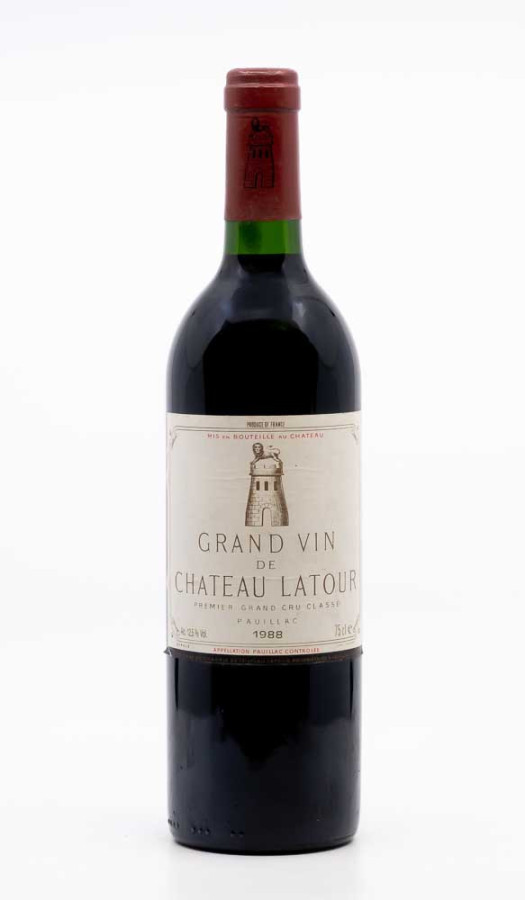 CHÂTEAU LATOUR - Pauillac 1988 rouge, vin  de pauillac
