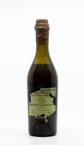 PERES CHARTREUX - Chartreuse VEP Verte 1980-1990 Demie Bouteille , vin  de chartreuse