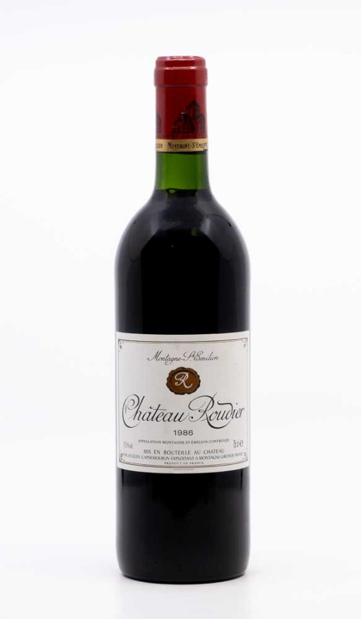 CHATEAU ROUDIER - Montagne Saint Emilion 1986 rouge, vin  de montagne saint emilion