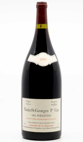 DOMAINE DE LA POULETTE - Nuits Saint Georges 1er Cru Les Poulettes 2001 Magnum rouge, vin 1er cru de nuits saint