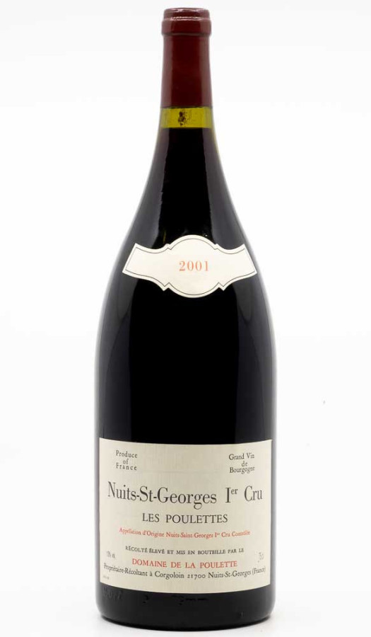 DOMAINE DE LA POULETTE - Nuits Saint Georges 1er Cru Les Poulettes 2001 Magnum rouge, vin 1er cru de nuits saint