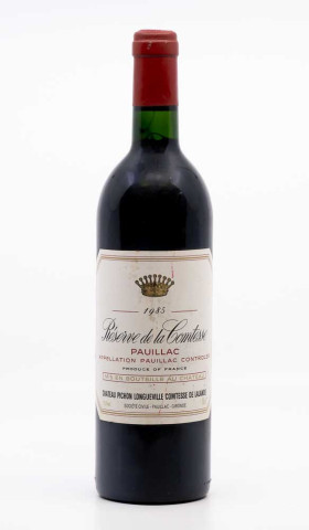 CHÂTEAU PICHON LONGUEVILLE COMTESSE DE LALANDE - Pauillac Réserve de la Comtesse 1985 rouge, vin  de pauillac