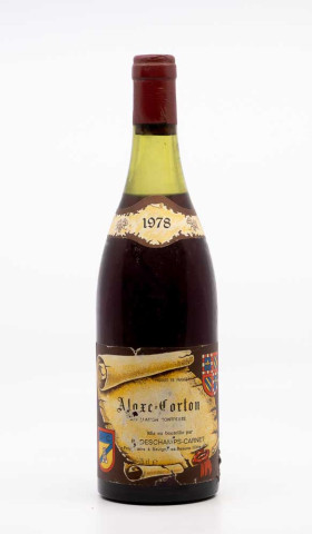 DESCHAMPS CORNET - Aloxe Corton 1978 rouge, vin village de aloxe corton