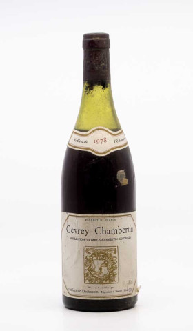 CELLIERS DE L'ECHANSON - Gevrey Chambertin 1978 red, wine village from gevrey chambertin