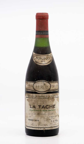DOMAINE DE LA ROMANEE CONTI - La Tâche Grand Cru 1973 rouge, vin grand cru de la tâche