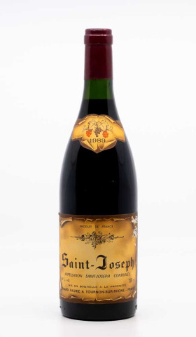 FAURIE BERNARD - Saint Joseph 1989 rouge, vin  de saint joseph