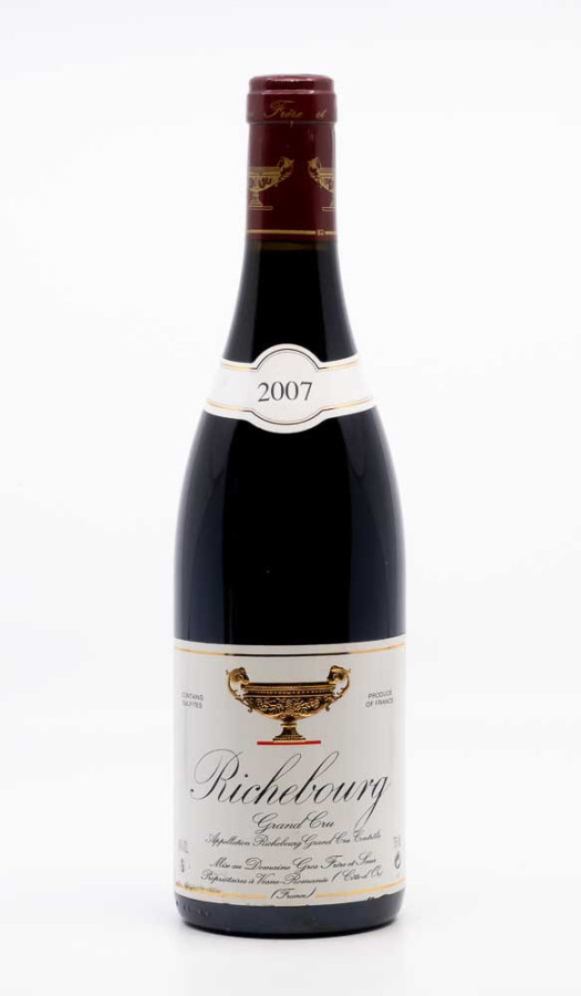 GROS FRERE ET SOEUR - Richebourg Grand Cru 2007 rouge, vin grand cru de richebourg