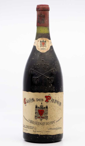 CLOS DES PAPES - PAUL AVRIL - Châteauneuf du Pape 1985 Magnum rouge, vin  de châteauneuf du pape