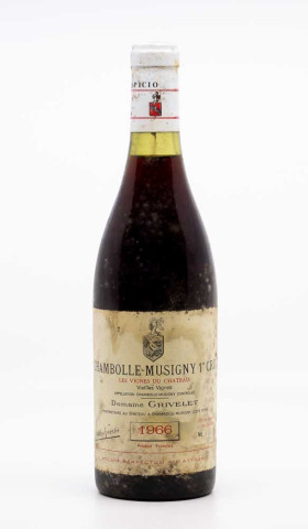 GRIVELET - Chambolle Musigny 1er Cru les Vignes du Château 1966 rouge, vin 1er cru de chambolle musigny 1er cru