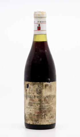 GRIVELET - Chambolle Musigny 1er Cru les Vignes du Château 1966 rouge, vin 1er cru de chambolle musigny 1er cru