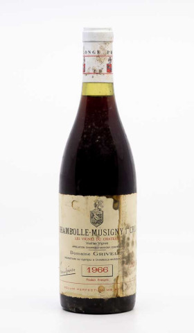 GRIVELET - Chambolle Musigny 1er Cru les Vignes du Château 1966 rouge, vin 1er cru de chambolle musigny 1er cru