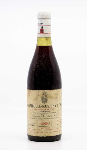 GRIVELET - Chambolle Musigny 1er Cru les Vignes du Château 1966 rouge, vin 1er cru de chambolle musigny 1er cru