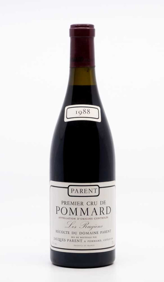 PARENT - Pommard 1er Cru les Rugiens 1988 rouge, vin 1er cru de pommard 1er cru