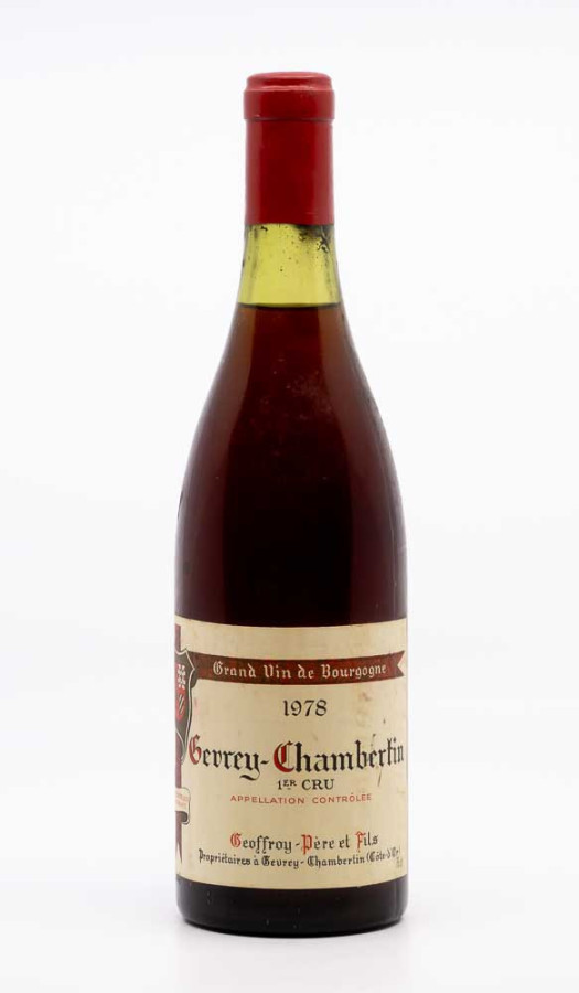 GEOFFROY PERE & FILS - Gevrey Chambertin 1er Cru 1978 rouge, vin 1er cru de gevrey chambertin 1er cru