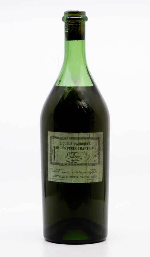 PERES CHARTREUX - Chartreuse VEP Verte 1975 présumée , vin  de chartreuse