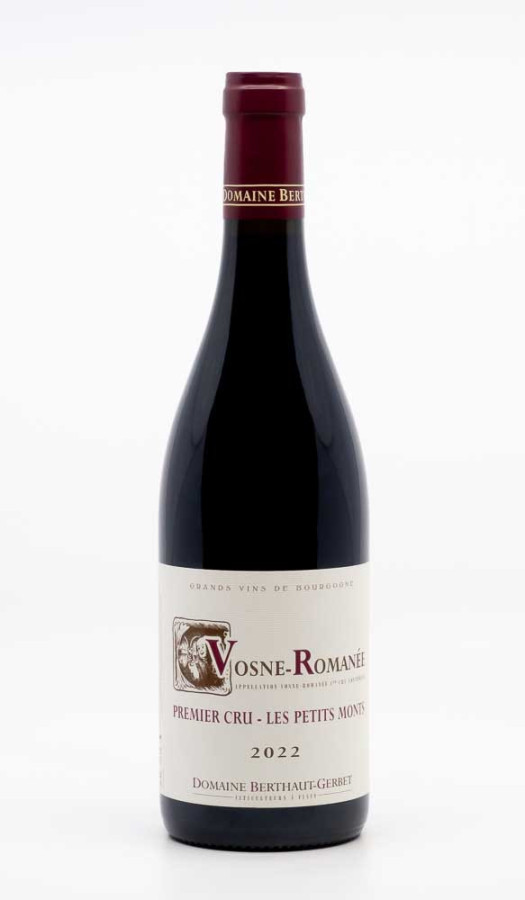 BERTHAUT GERBET - Vosne Romanée 1er Cru Petits Monts 2022 rouge, vin 1er cru de vosne romanée 1er cru