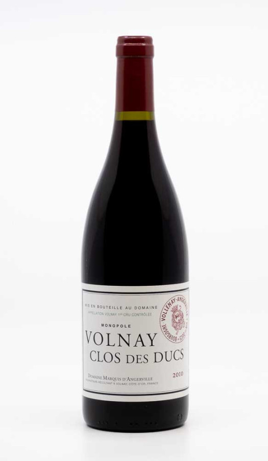 MARQUIS D'ANGERVILLE - Volnay 1er Cru Clos des Ducs 2010 rouge, vin 1er cru de volnay 1er cru