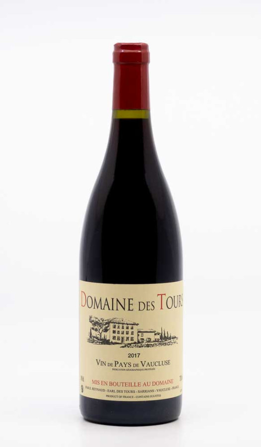 DOMAINE DES TOURS - Vin de Pays de Vaucluse 2017 rouge, vin  de vin de pays de vaucluse