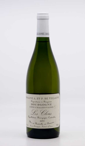 DE VILLAINE - Bourgogne les Clous 2011 blanc, vin régional de bourgogne chardonnay