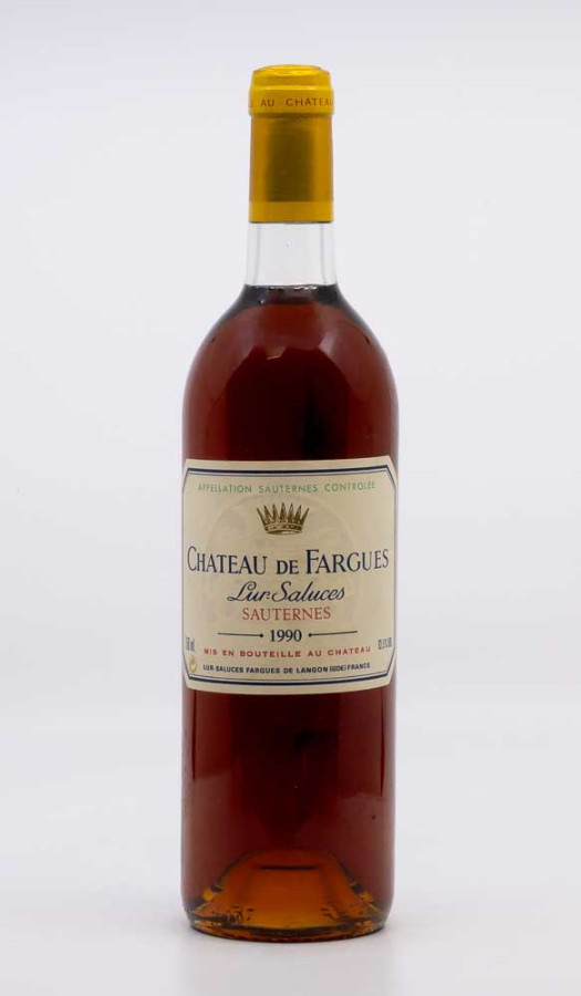 CHÂTEAU DE FARGUES - Sauternes 1990 blanc, vin  de sauternes