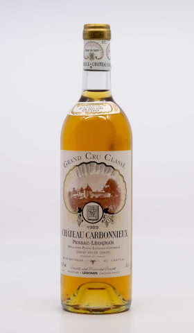 CHÂTEAU CARBONNIEUX - Pessac Léognan 1989 blanc, vin  de pessac léognan