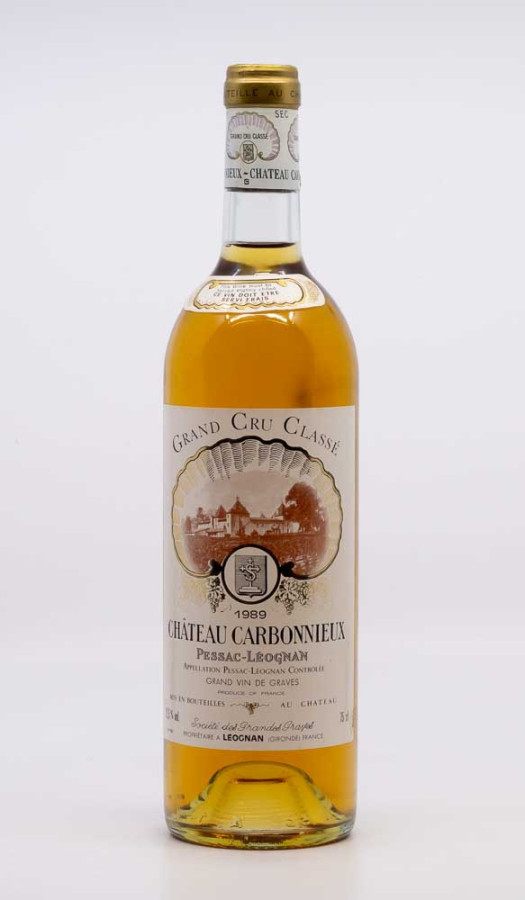 CHÂTEAU CARBONNIEUX - Pessac Léognan 1989 blanc, vin  de pessac léognan