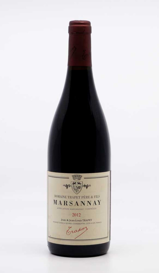 TRAPET JEAN LOUIS - Marsannay Rouge 2012 rouge, vin village de marsannay